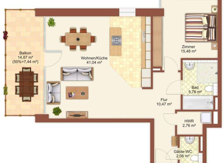 Wohnung zum Kauf 419.000 € 2 Zimmer 85 m² Lehe Bremerhaven 27568