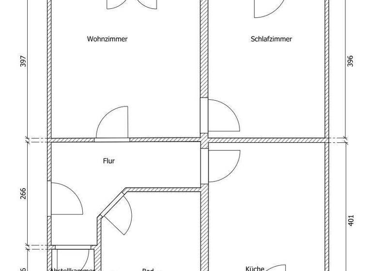 Wohnung zur Miete 312 € 2 Zimmer 52 m² EG Himmelfahrtsgasse 4 Freiberg 09599