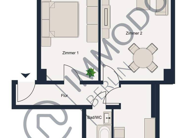 Wohnung zum Kauf 249.000 € 2 Zimmer 60 m² 1. Geschoss Alt-Hohenschönhausen Berlin 13055