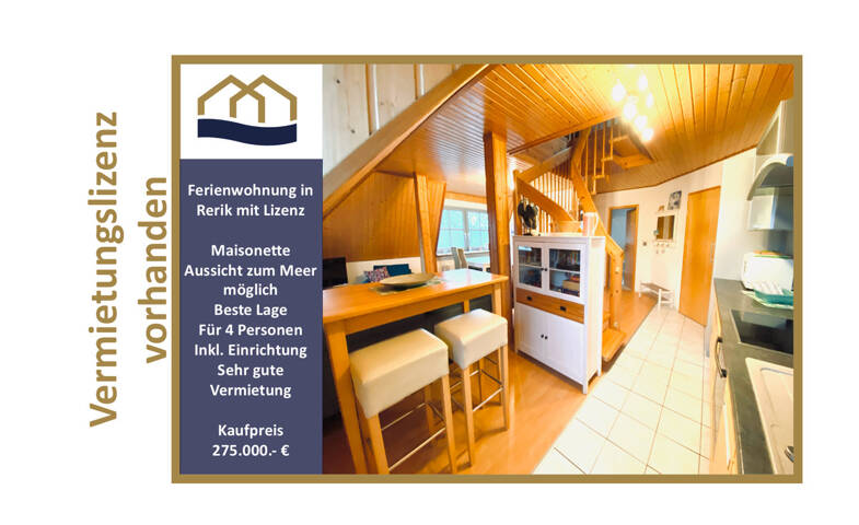 Wohnung zum Kauf 275.000 € 3 Zimmer 52,9 m² Dachgeschoss Leuchtturmstraße 13 Rerik Rerik 18230