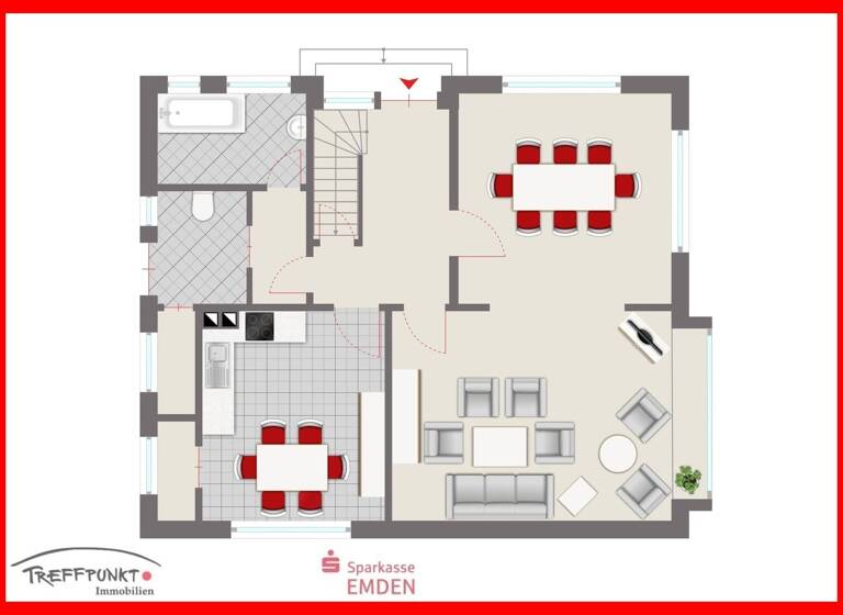Einfamilienhaus zum Kauf 179.000 € 5 Zimmer 115 m² 635 m² Grundstück Widdelswehr/Jarßum Emden 26725