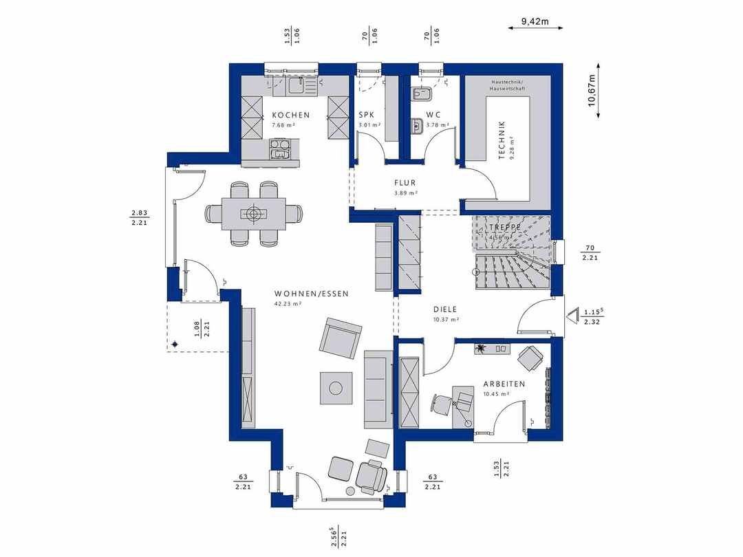 Einfamilienhaus zum Kauf 620.730 € 6 Zimmer 179,9 m²<br/>Wohnfläche 492 m²<br/>Grundstück Wildbader Str. 50/2 Rötenbach Bad-Teinach 75385