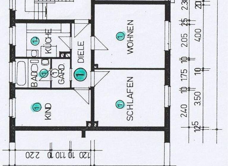 Wohnung zum Kauf 107.000 € 3 Zimmer 61,3 m² EG Innen Remscheid 42853