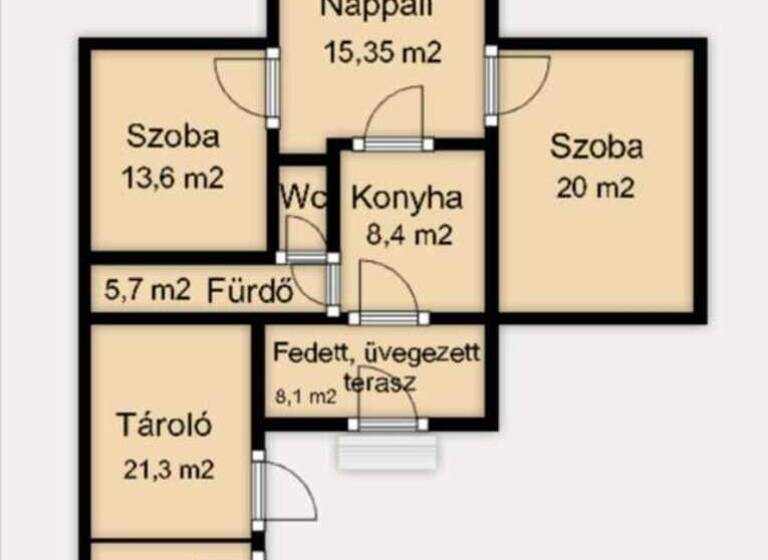 Einfamilienhaus zum Kauf 293.500 € 3 Zimmer 67 m² 331 m² Grundstück frei ab sofort Balatonfüred 8230