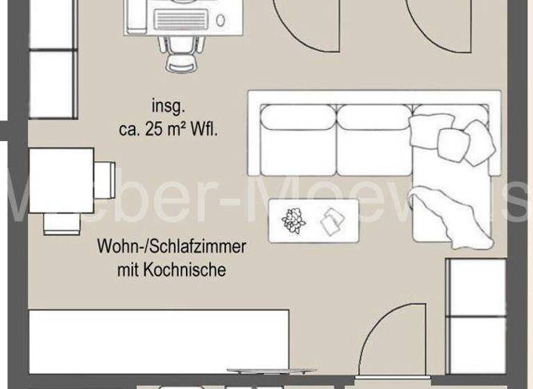 Studio zum Kauf 94.900 € 1 Zimmer 25 m² 2. Geschoss Tannenbusch Bonn 53119