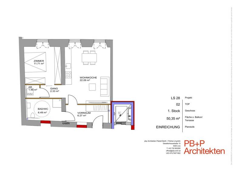 Wohnung zum Kauf 156.085 € 2 Zimmer 50,4 m² 1. Geschoss Linzerstraße 28 Braunau am Inn 5280