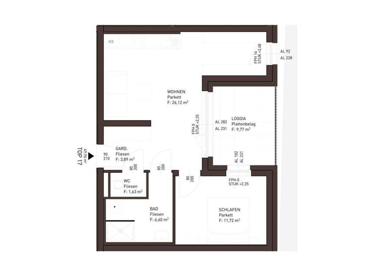 Wohnung zum Kauf - Erstbezug 371.086 € 2 Zimmer 50 m² Altmünster 4813