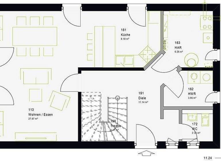 Einfamilienhaus zum Kauf provisionsfrei 351.379 € 4 Zimmer 127 m² 635 m² Grundstück Streudorf Gunzenhausen 91710