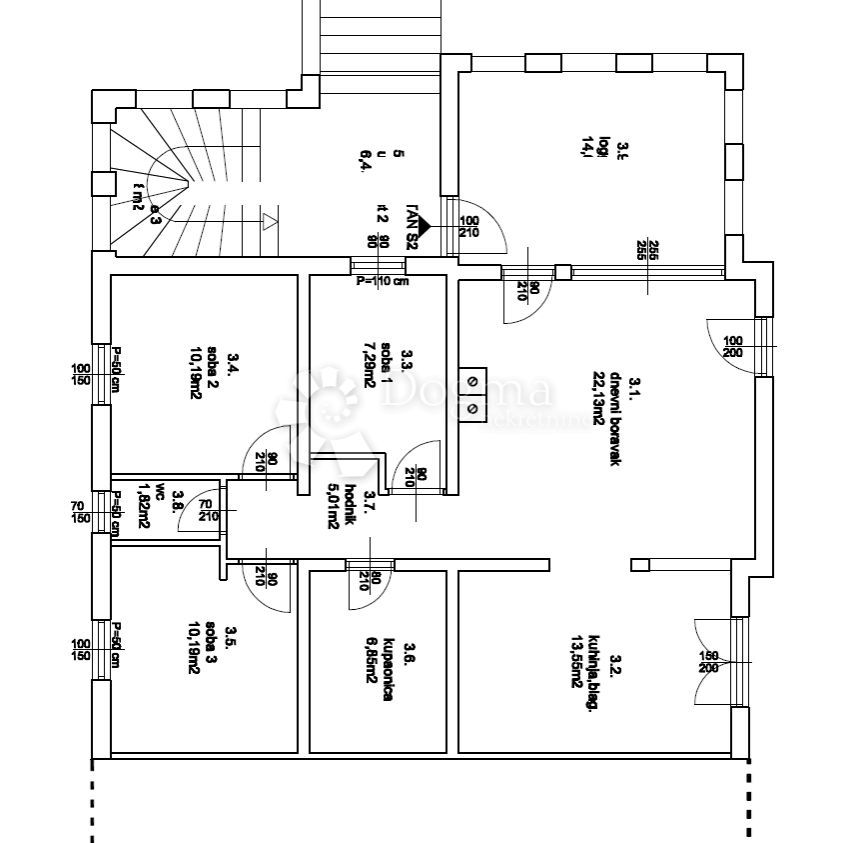 Wohnung zum Kauf 262.397 € 3 Zimmer 91 m²<br/>Wohnfläche Tribunj 22211