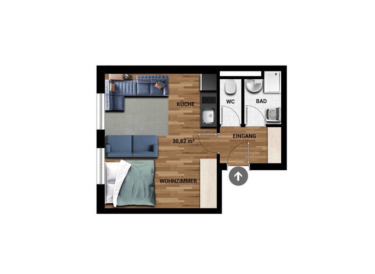 Studio zum Kauf 210.000 € 1 Zimmer Wilten Innsbruck 6020