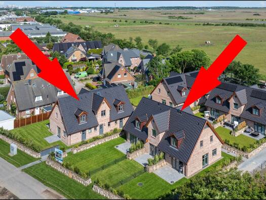 Haus zum Kauf - Erstbezug provisionsfrei 1.100.000 € 4 Zimmer 94 m² 1.612 m² Grundstück frei ab sofort Alte Dorfstr. 25 b Tinnum Sylt 25980