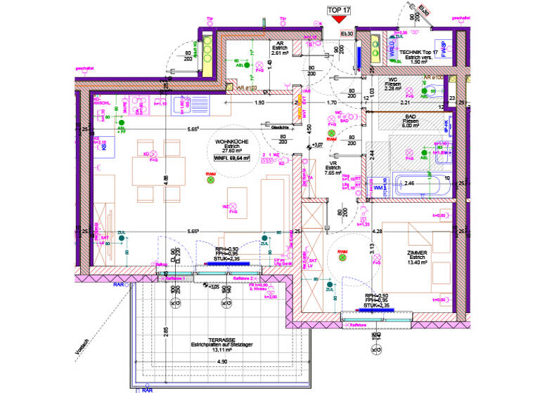 Wohnung zur Miete 647 € 59,5 m² Arbeiterheimgasse 1/17 Gmünd 3950