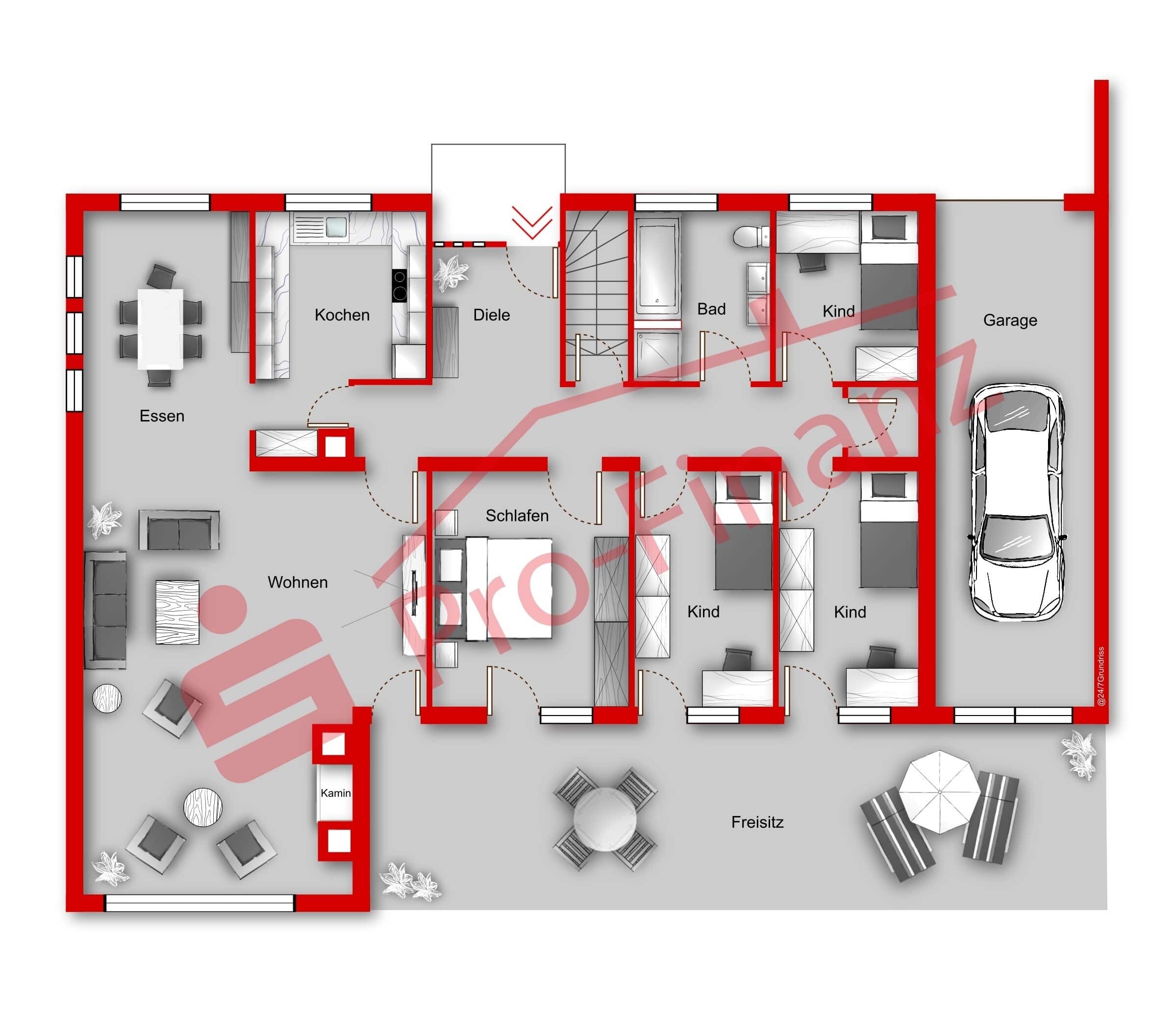 Einfamilienhaus zum Kauf 235.000 € 5 Zimmer 142 m²<br/>Wohnfläche 532 m²<br/>Grundstück Karlsbrunn Großrosseln 66352