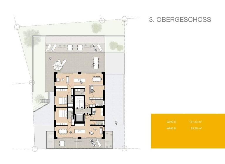 Penthouse zum Kauf - Erstbezug 540.000 € 3 Zimmer 131,4 m² 3. Geschoss Jägersburg Homburg 66424