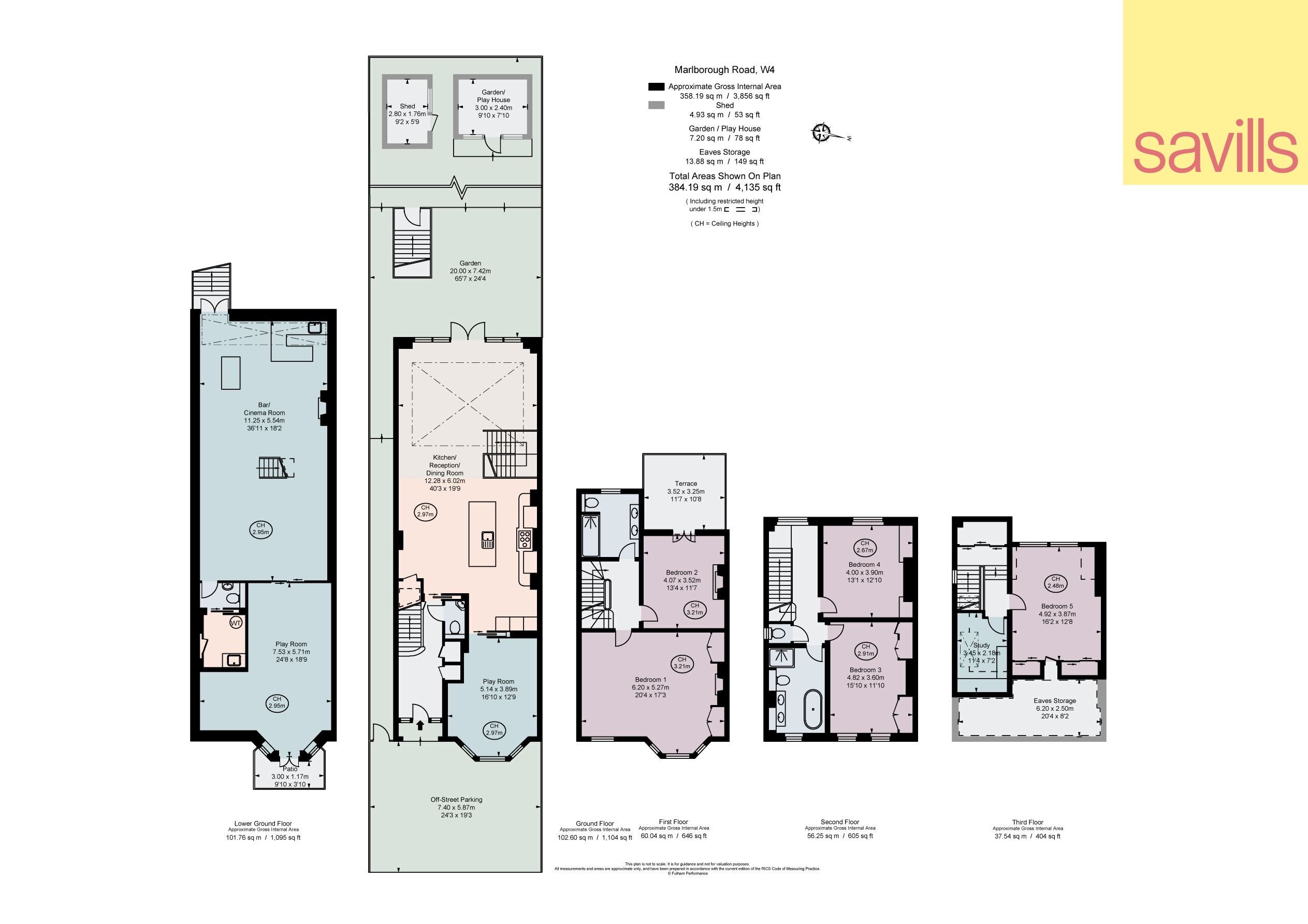 Haus zum Kauf provisionsfrei 5.085.975 € 6 Zimmer 383,6 m²<br/>Wohnfläche MARLBOROUGH ROAD 22 London W4 4ET