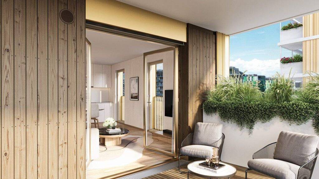 Wohnung zum Kauf - Erstbezug 345.600 € 2 Zimmer 43,7 m² 4. Geschoss Wien 1030