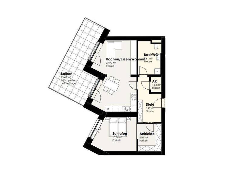 Wohnung zum Kauf 297.216 € 2 Zimmer 66,7 m² 2. Geschoss frei ab sofort Leumühle 1 Pupping 4070