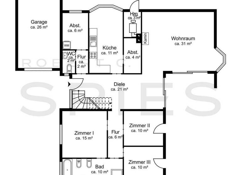 Einfamilienhaus zum Kauf 420.000 € 4 Zimmer 130 m² 600 m² Grundstück Arbergen Bremen 28307
