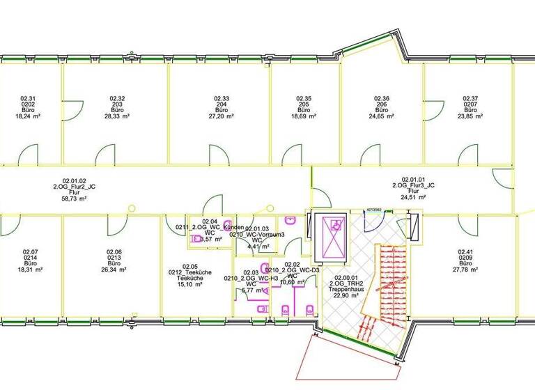 Bürofläche zur Miete 7,50 € 15 Zimmer 500 m² Bürofläche Stade 21680