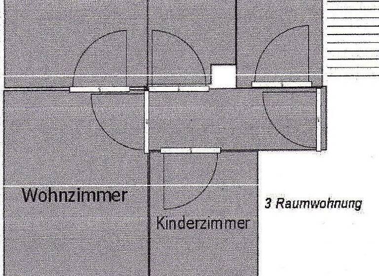 Wohnung zur Miete 290 € 3 Zimmer 56 m² Geschoss 1/3 frei ab sofort Mumsdorf Meuselwitz 04610