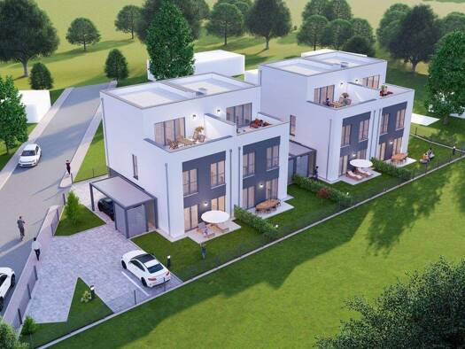 Doppelhaushälfte zum Kauf - Neubau provisionsfrei 699.000 € 5,5 Zimmer 150,1 m² 150,8 m² Grundstück Bahnhofstraße Goldbach Goldbach 63773