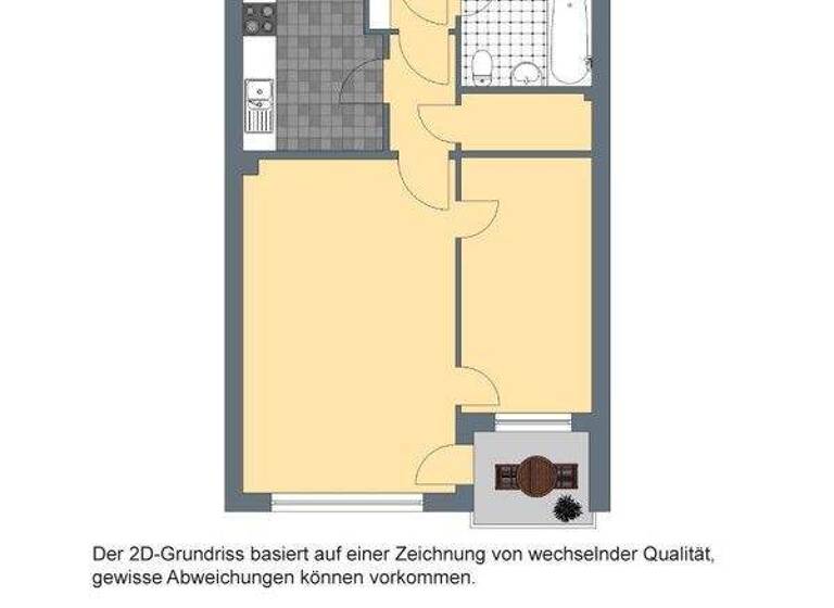Wohnung zur Miete 341 € 1,5 Zimmer 44,1 m² 2. Geschoss frei ab 08.03.2026 Foehrer Strasse 20 Heide 25746