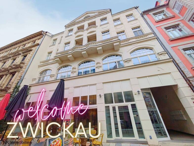 Laden zur Miete 365 € 2 Zimmer 56,1 m² Verkaufsfläche Hauptstr. 27 Innenstadt 112 Zwickau 08056