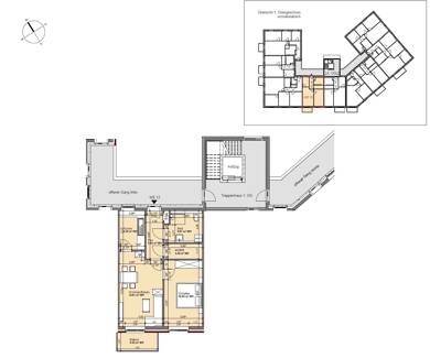 Wohnung zur Miete - Neubau nur mit Wohnberechtigungsschein 356 € 2 Zimmer 59,4 m² 1. Geschoss frei ab sofort Familie-Cohn-Str. 2 Vier Boizenburg/Elbe 19258