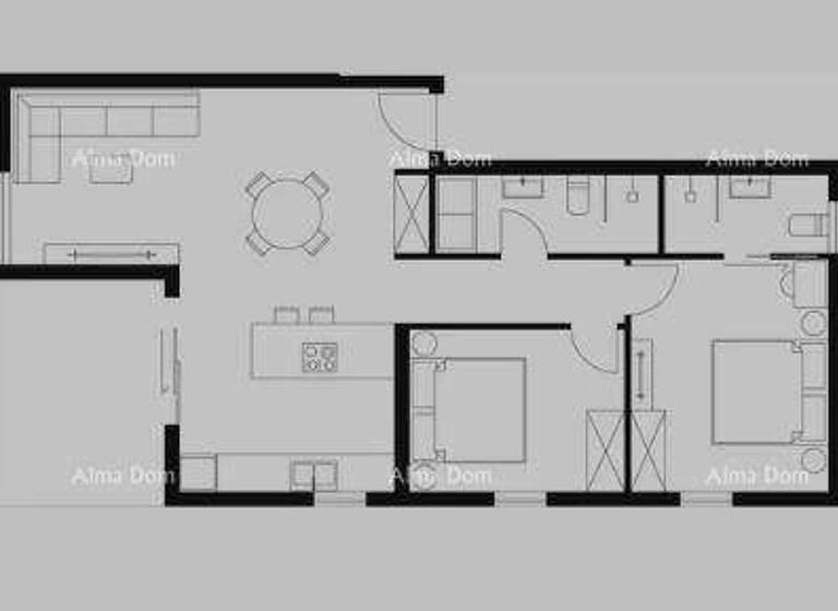 Wohnung zum Kauf 322.500 € 3 Zimmer 7.670 m² 2. Geschoss Vodnjan