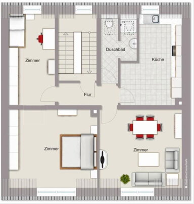 Wohnung zur Miete 1.400 € 3 Zimmer 90 m² 2. Geschoss Äußere Querstraße 7 Kaefertal - Mitte Mannheim 68309