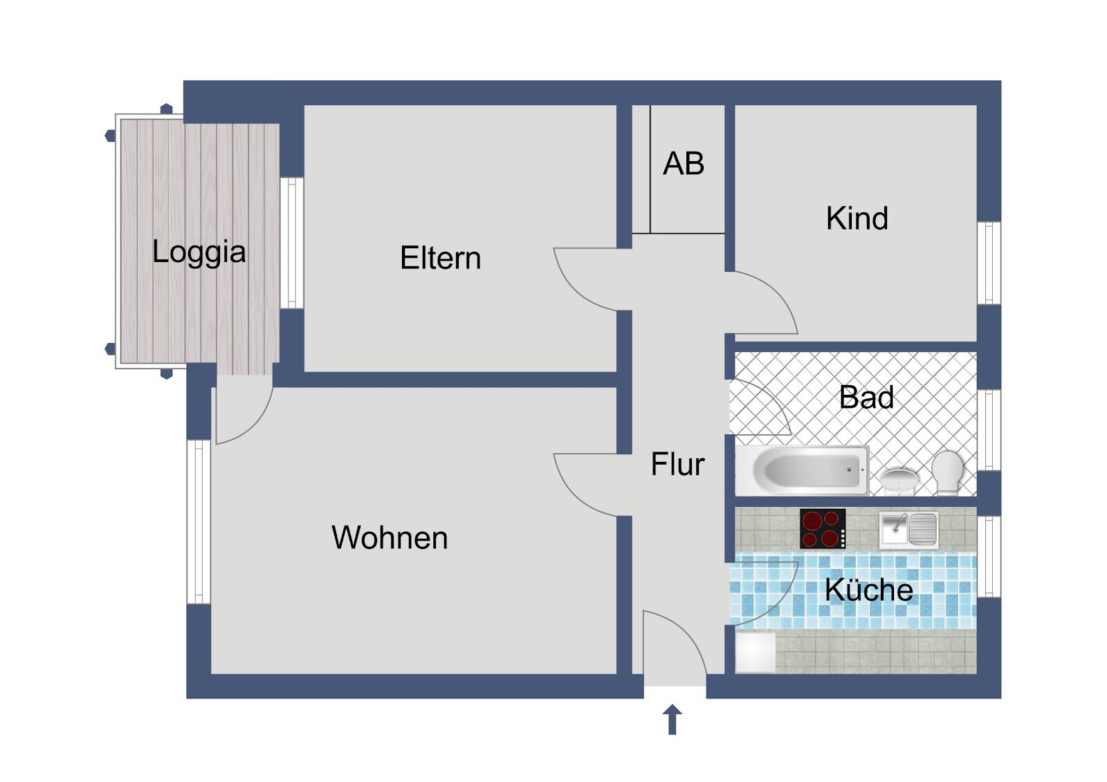 Wohnung zur Miete nur mit Wohnberechtigungsschein 269 € 3 Zimmer 72 m²<br/>Wohnfläche 2.<br/>Geschoss 01.03.2025<br/>Verfügbarkeit Adenauerstraße 2 Aschenberg Fulda 36039