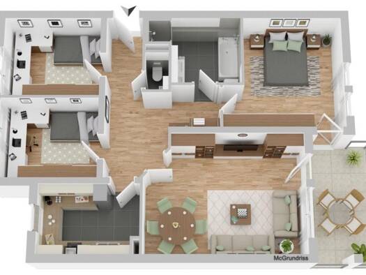 Wohnung zum Kauf provisionsfrei 179.000 € 4 Zimmer 92,7 m² 1. Geschoss Haller Weg 13 Mergelstetten Heidenheim an der Brenz 89522
