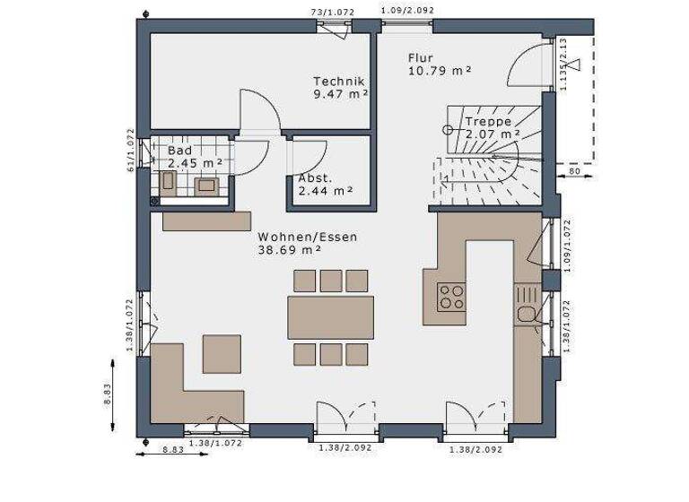 Einfamilienhaus zum Kauf provisionsfrei 370.167 € 5 Zimmer 130 m² 550 m² Grundstück Rethwisch Börgerende-Rethwisch 18211