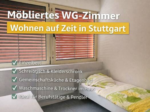 WG-Zimmer zur Miete auf Zeit 580 € 12 m² frei ab 30.01.2028 Hedelfinger Straße Wangen Wangen 70327