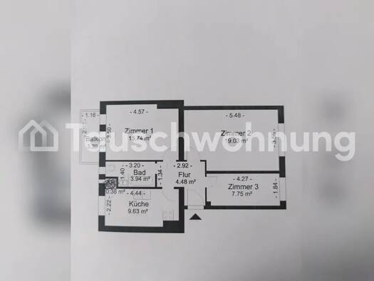 Wohnung zur Miete Tauschwohnung 500 € 2,5 Zimmer 63 m² 1. Geschoss Friedrichshagen Berlin 12587