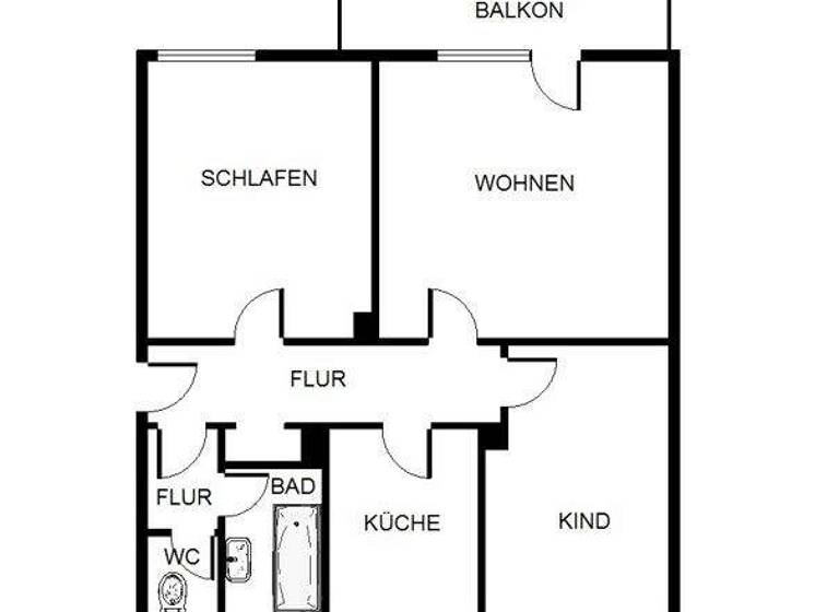 Wohnung zur Miete 618 € 3 Zimmer 66,8 m² 2. Geschoss frei ab 29.03.2026 Von-der-Recke-Str. 41 Hamme Bochum 44809