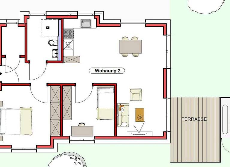 Wohnung zur Miete - Erstbezug 1.155 € 3 Zimmer 71 m² EG frei ab 01.06.2026 Vogesenstr. 30 Marlen Kehl-Marlen 77694