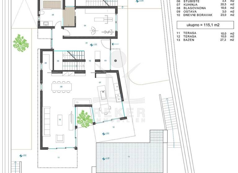 Villa zum Kauf 1.900.000 € 9 Zimmer 330 m² 603 m² Grundstück Kostrena 51000