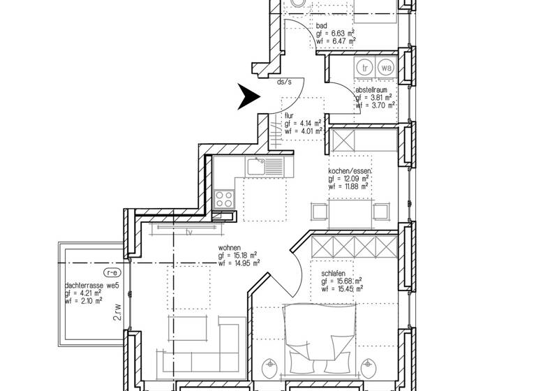 Wohnung zum Kauf 232.500 € 3 Zimmer 57,5 m²<br/>Wohnfläche Remels Uplengen / Remels 26670