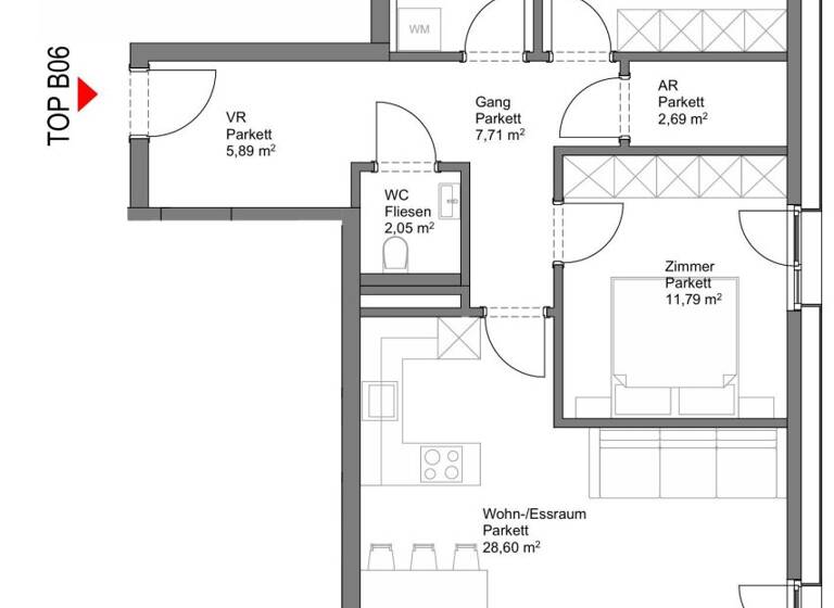 Wohnung zum Kauf - Erstbezug 480.000 € 3 Zimmer 74,1 m² Neumarkt am Wallersee 5202