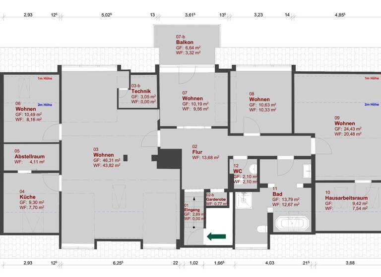 Loft zum Kauf 995.000 € 4 Zimmer 136 m² 3 Geschosse frei ab sofort Tölzer Straße 6 Unterhaching 82008