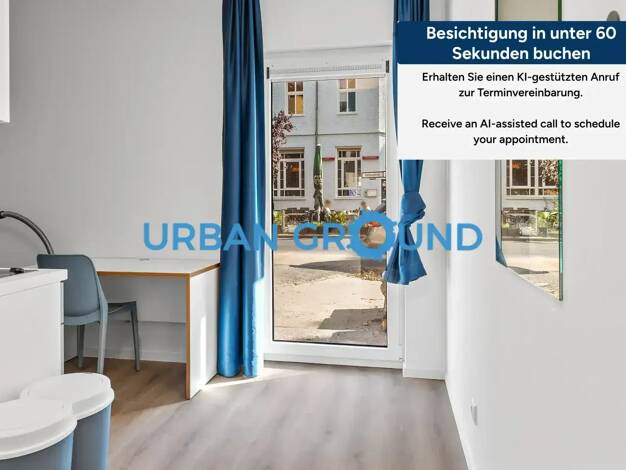 Studio zur Miete 602 € 1 Zimmer 16,9 m² EG frei ab 26.02.2026 Rathenaustraße Oberschöneweide Berlin 12459