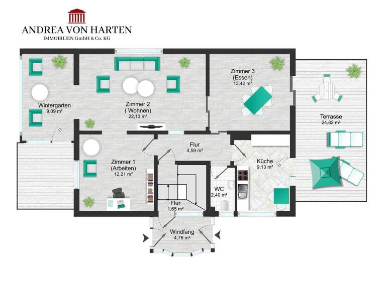 Einfamilienhaus zum Kauf 1.290.000 € 6 Zimmer 157 m² 686 m² Grundstück Groß Borstel Hamburg 22453