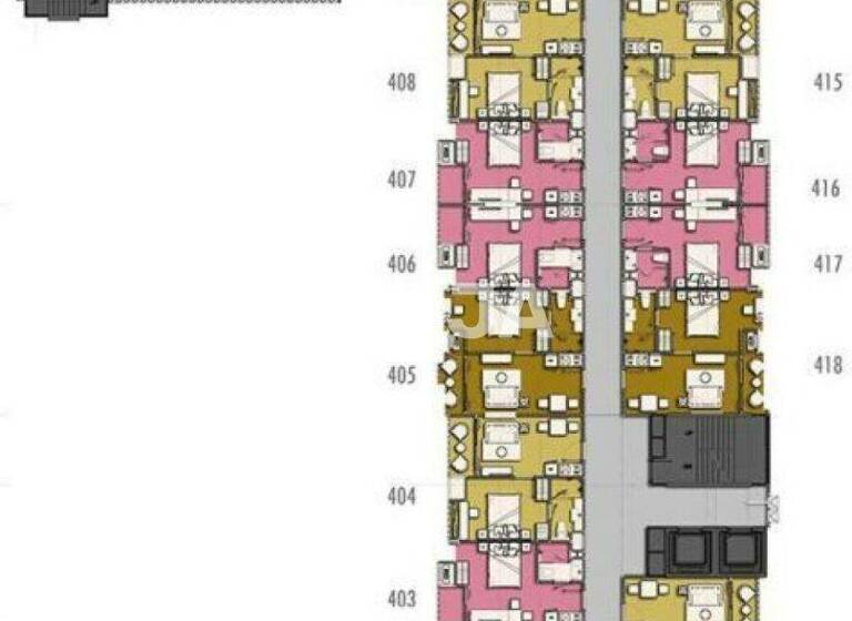 Studio zur Miete 409 € 2 Zimmer 47 m² 4. Geschoss Pratamnak Soi 5 Pattaya 20150