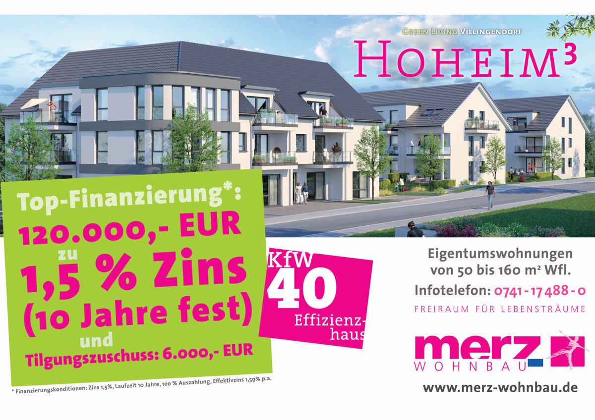 Wohnung zum Kauf 222.000 € 2 Zimmer 50 m² EG Hoheim 1 Villingendorf 78667