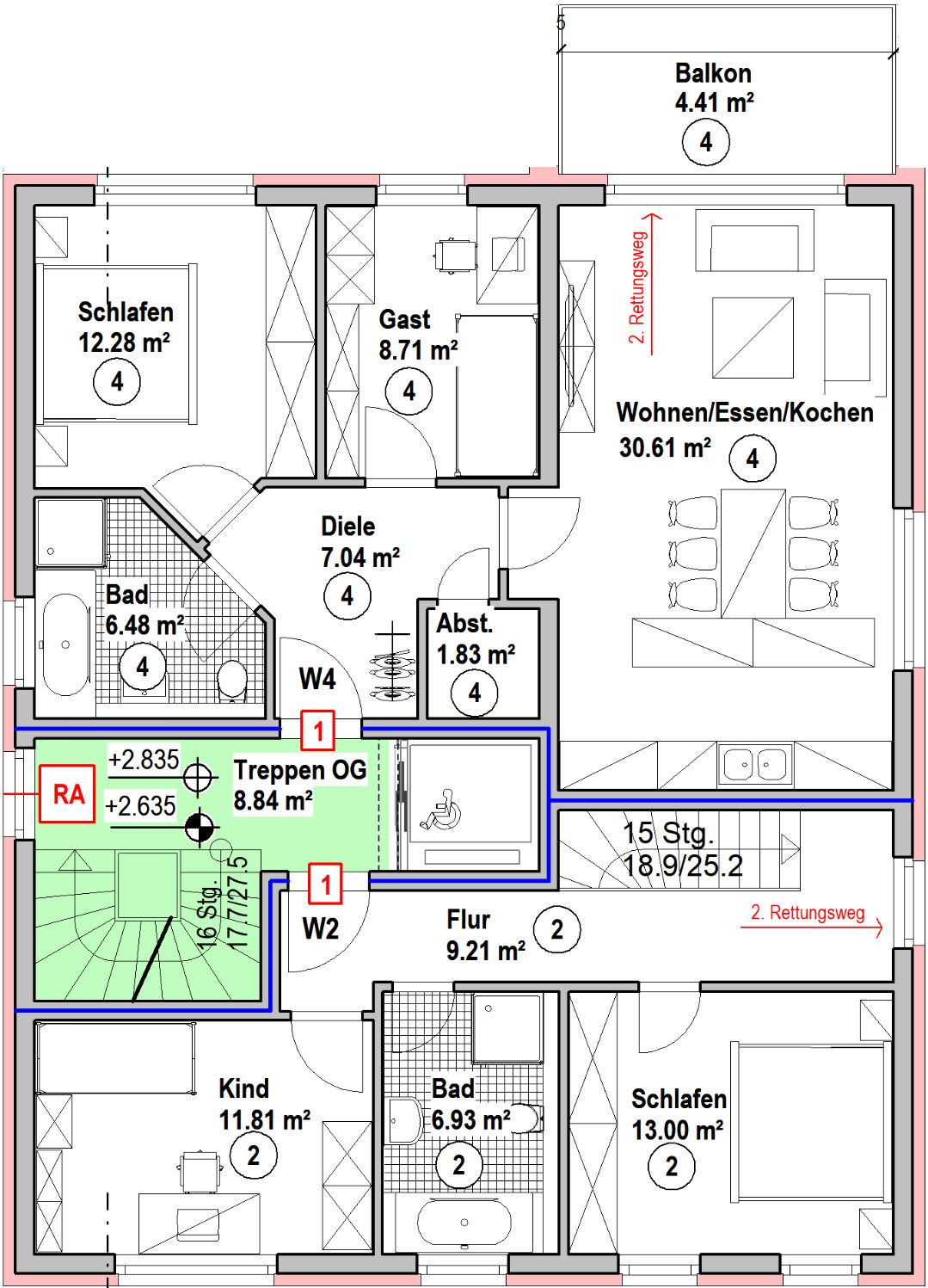 Wohnung zum Kauf provisionsfrei 283.300 € 3 Zimmer 71,4 m²<br/>Wohnfläche Keuchingen Mettlach / Keuchingen 66693