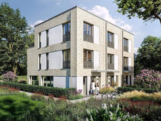 Reihenmittelhaus zum Kauf - Neubau 1.079.000 € 5 Zimmer 136,4 m² Poppenbütteler Weg 128 - 130 Poppenbüttel Hamburg 22399