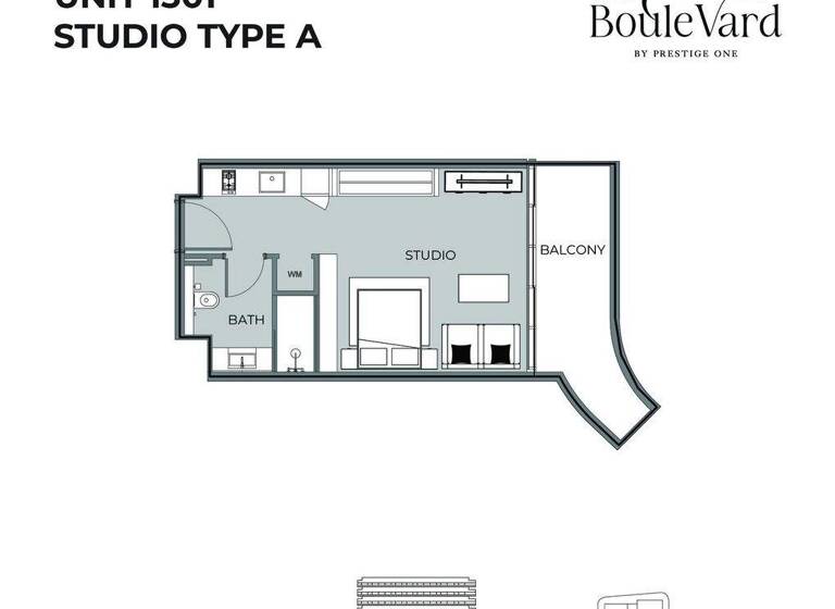 Wohnung zum Kauf provisionsfrei 171.336 € 2 Zimmer 44,3 m² Dubai 00000