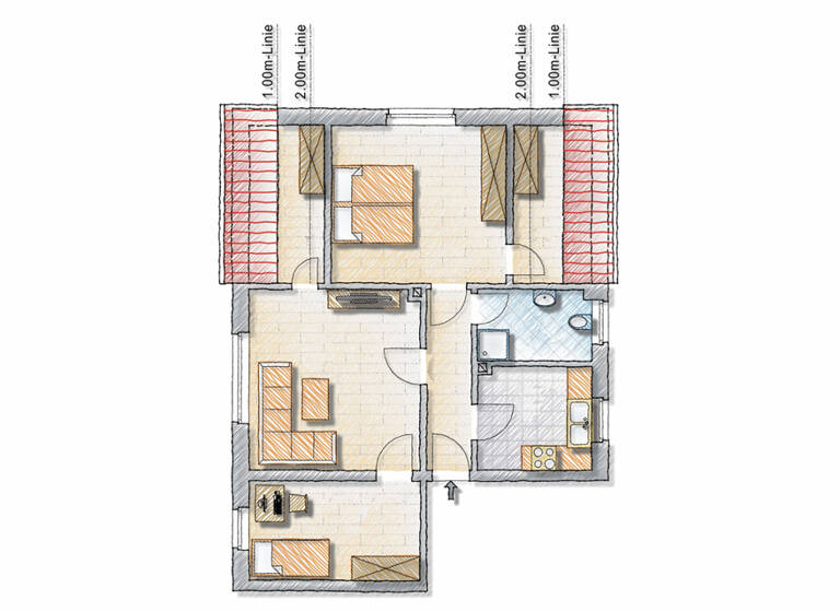 Wohnung zum Kauf 180.000 € 3 Zimmer 60 m²<br/>Wohnfläche Dachgeschoss<br/>Geschoss Klosterkoppel Barth 18356