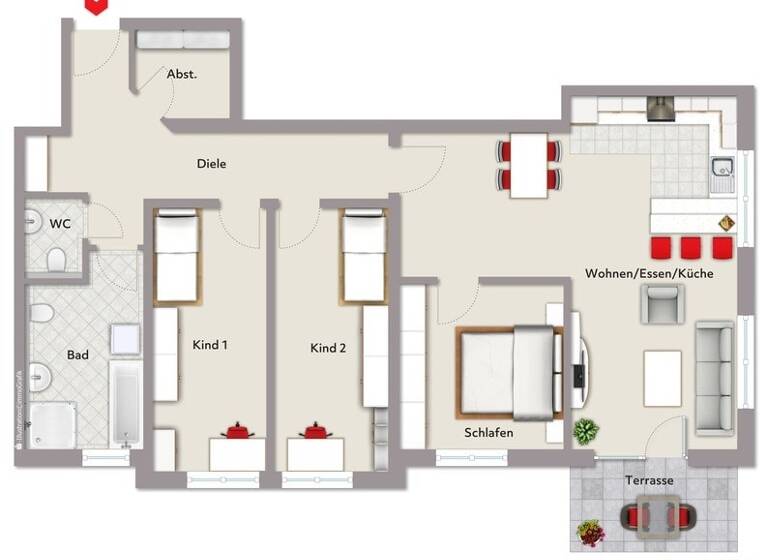 Wohnung zum Kauf provisionsfrei 486.572 € 4 Zimmer 107,6 m²<br/>Wohnfläche Neuendettelsau Neuendettelsau 91564